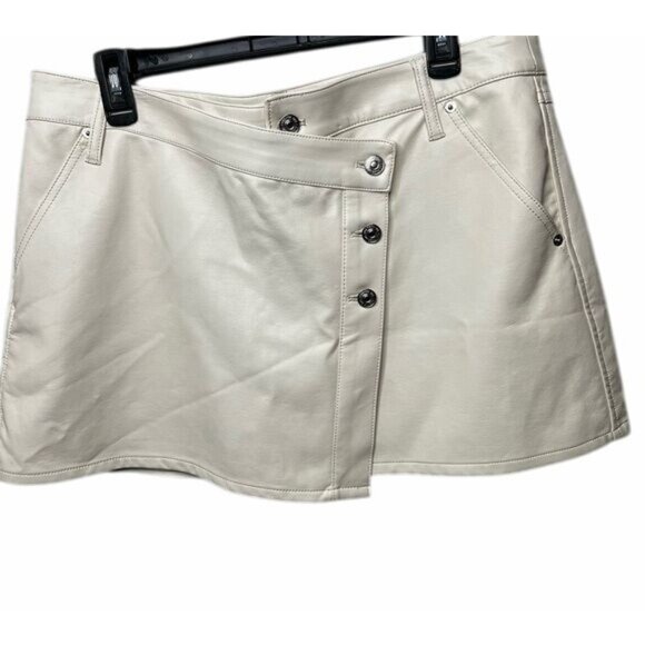 Free People/We The Free Wynne Vegan Leather Skirt Size EU 32 - US Large - Picture 7 of 14